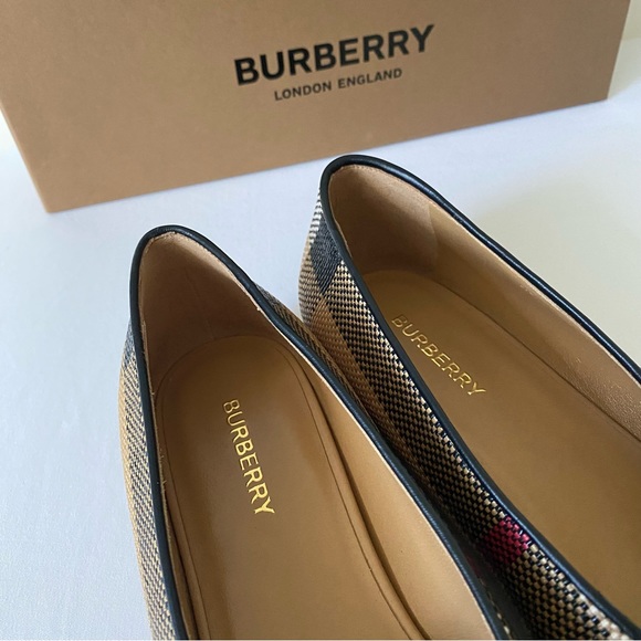 NWT 100% Authentic Burberry Madelina Ballet Flats - Picture 11 of 13